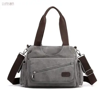 

Bags For Women Fashion Brand Large Pocket Casual Totes Women's Handbag Female Shoulder Bags Designer Canvas Large Capacity Bags