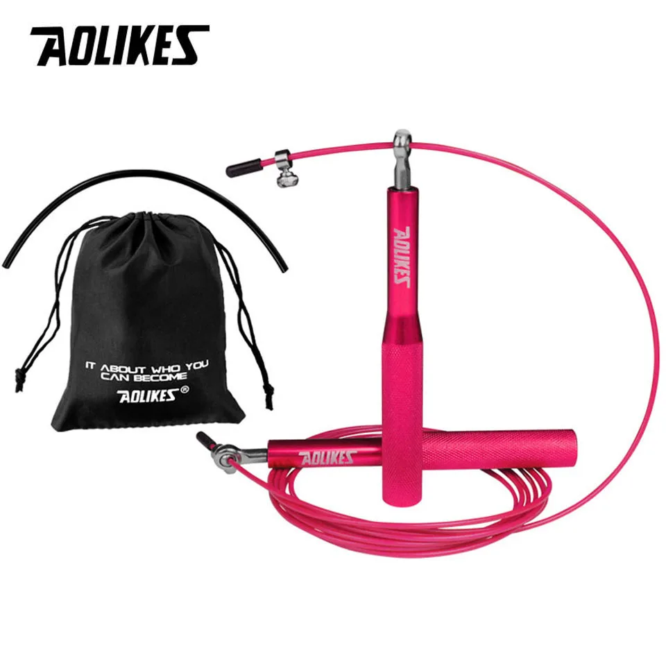 Rose 2 Блины для кроссфита Скорость Скакалка профессиональный Скакалка для занятия спортом дома, для MMA Бокс Фитнес пропустить тренировки кабель Скорость скакалки - Цвет: Rose 2