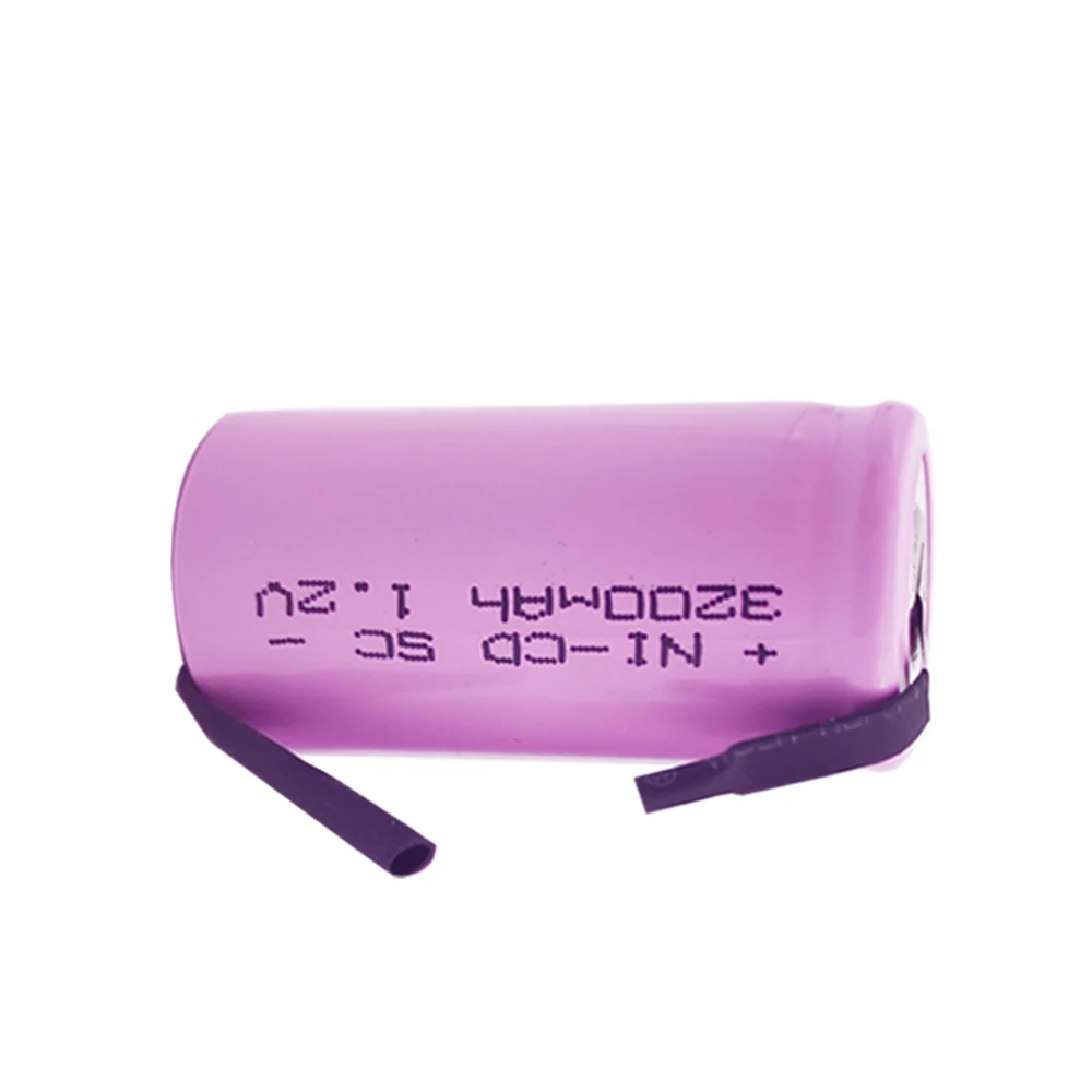 SC Subc Nicd Batteries 1.2v 3200mAh Pile Rechargeable Sub C Cell Welding Tabs Electric Drill Screwdriver power tool battery