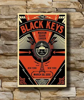 

The Black Keys Rock Music New Silk Fabric Wall Poster Art Decor Sticker Bright