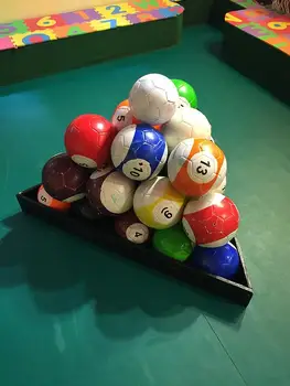 

3# Gaint Snook Ball Snookball Snooker Billiards Soccer 8 Inch Game Huge Pool Football Include Air Pump Soccer Toy
