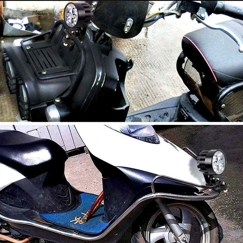 Светодиодная передняя фара мотоцикла 12 В 20 Вт Led moto вспомогательное Вождение лампа скутер аксессуары противотуманные точечные светильники помощь лампа прожектор