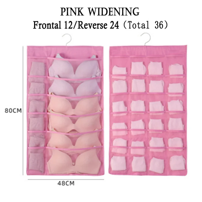 Double Sided Wall Door Closet Hanging Storage Bag Organizer Pouch Oxford Cloth Hanging Bag PAK55
