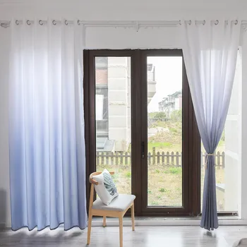 

Gradient Color Window Curtains For Living Room Bedroom Modern Window Sheer Curtain Panels Kitchen Curtains Cortina