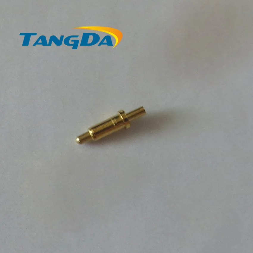 Tangda DHL/EMS D2*6.5mm+2mm tail 500PCS pogo pin connector Battery spring 1P Through Hole 1.2A