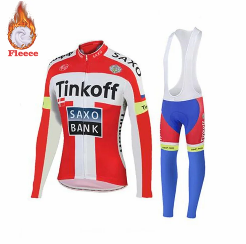 20D силиконовые Tinkoff Длинные рукава велосипедные штаны велосипедный зимний теплый комплект одежды Ropa Ciclismo