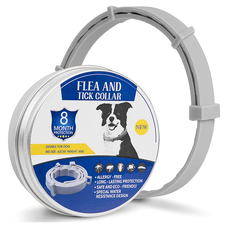 100 Natural Flea and Tick Collar For Dogs 8 Month Tick and Flea Control For Dogs Adjustable Pet