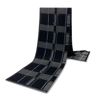 

Dropshipping Luxury Design Men Cashmere Scarf Foulard Striped Scarves Poncho Casual Winter Scarf Male Stole Bufandas Hombre Gray