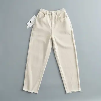 

2019 Casual Thick High Waist Loose Pants 2019 Autumn Winter Solid Pockets Trousers Female Long Tassel Wide Leg Pants