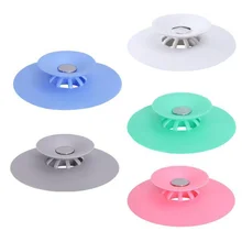 5 Pcs Shower Drain Kitchen Sink Filter Hair Stopper Catcher Filter Bathroom Accessories Bathtub Strainer Sewer Outfall Filter