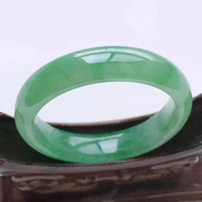 

Natural Burmese emerald green 54-64mm bracelet, elegant princess jewelry, best gift for mother and girlfriend