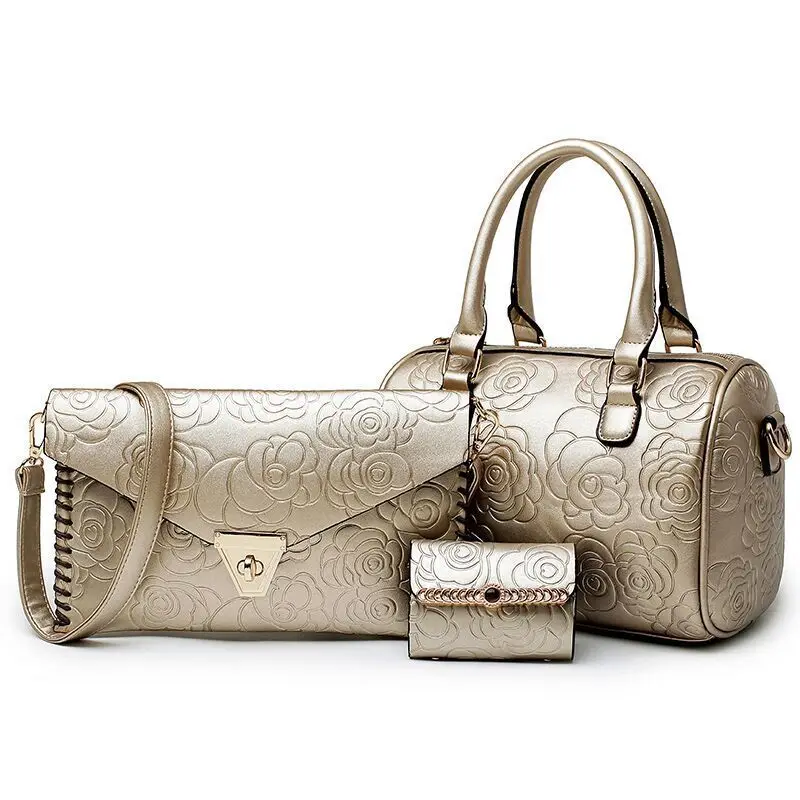 

Three-piece Set Pillow WOMEN'S Bag Spring And Summer 2018 New Style Shoulder Different Size Bags Korean-style Simple