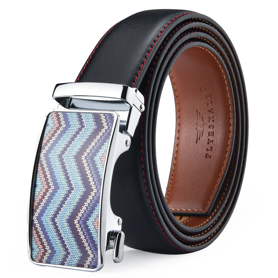 Famous Brand Designer Male Belt New Arrival Brown Black Leather Strap Men's Belts Luxury Automatic Buckle Belts For Men B700