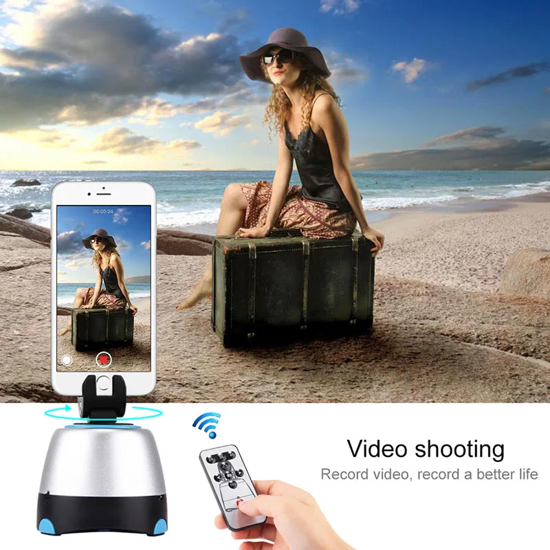 

Electronic Rotation Panoramic Head with Remote Controller for Smartphones Cameras IJS998