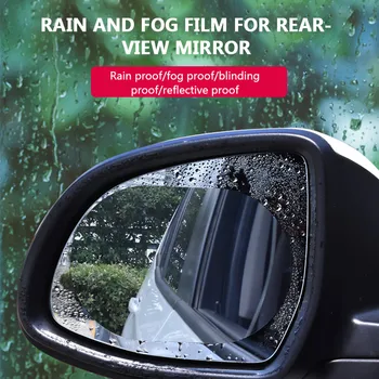 

1 Pair 15*10cm Auto Car Anti Water Mist Film Convenient Anti Fog Coating Rainproof Hydrophobic Rearview Mirror Protective Film