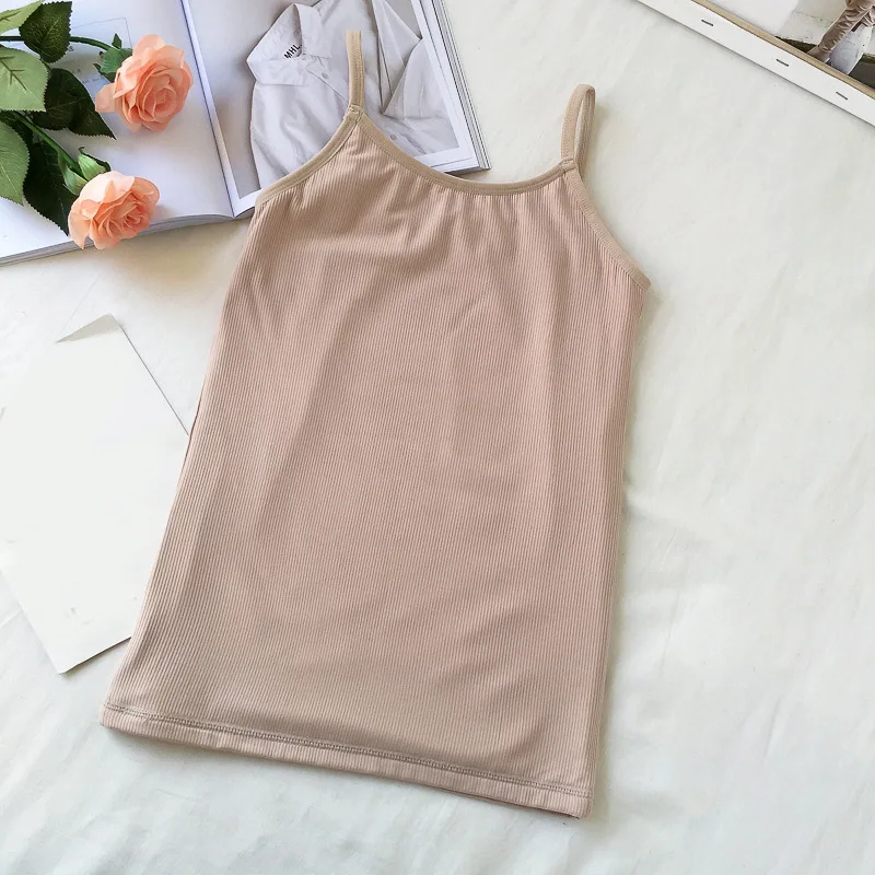 Fashion Women Winter Warm Intimate Solid Color Tank Tops Sleeveless Spandex Vest Seamless Casual Tees