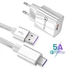 Кабель USB Type-C 5A для Oneplus 7 Pro/6T/7T/USB C, быстрая зарядка, QC 3,0, зарядное устройство для Xiaomi Redmi 7, 8, 8A, Note 7, 8, 8T ► Фото 1/6