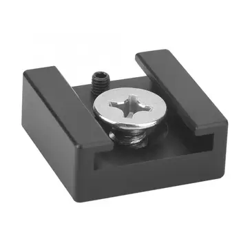 

Cold Shoe Mount Adapter Base with 1/4"Screw for Camera Cage Quick Release Plate Flash LED Light Microphone Hot Shoe Adapter