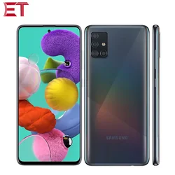 Абсолютно Новый Samsung Galaxy A51 A515F/DSN мобильный телефон 6 ГБ/8 ГБ ОЗУ 128 Гб ПЗУ OctaCore 6,5 дюйм1080x2400 4000 мАч 4 камеры NFC Android10.0