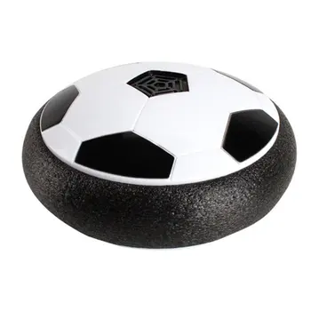 

18CM LED Air Hover Football Light Up Football Night Light Flashing Soccer Toys with Music Boy Gift Game White Black