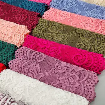 

Beatiful 1 Yard Thickened Soft Elastic 15CM Wide Lace Trim Diy Clothes Skirt Fabric Used For Underwear Panties Skirt Lace Ribbon