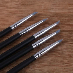 5pcs Rubber Silicon Tip Paint Brushes Clay Sculpture Shaping Modeling Tools Rubber Tip Paint Brushes for Paint Carve 3mm/8mm