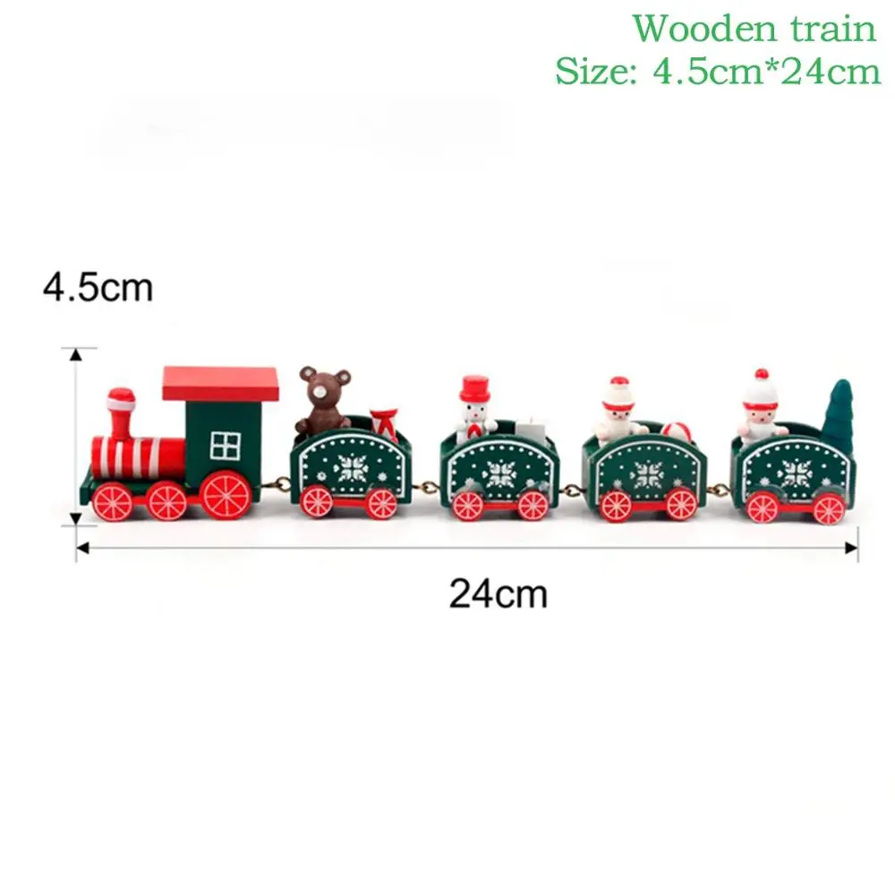 Маленький поезд деревянные рождественские украшения для дома Рождественский Декор Рождество год рождественские украшения Рождество Noel - Цвет: Wooden train 04