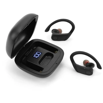 

Fashion Wireless Bluetooth Earphone Comfortable Sports Ergonomic Ear Hook Headset With LED Electricity Display Charging Box
