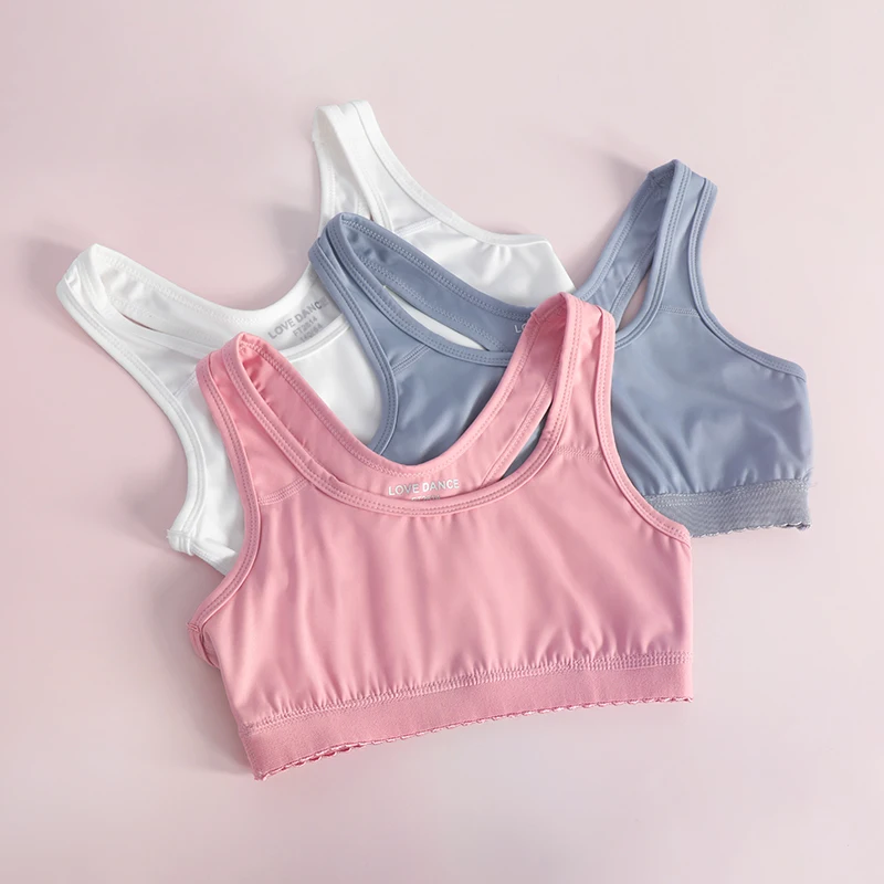 

3pcs Sports underwear women Girl gather no steel ring lingerie bra tube top wrapped chest beauty back thin section