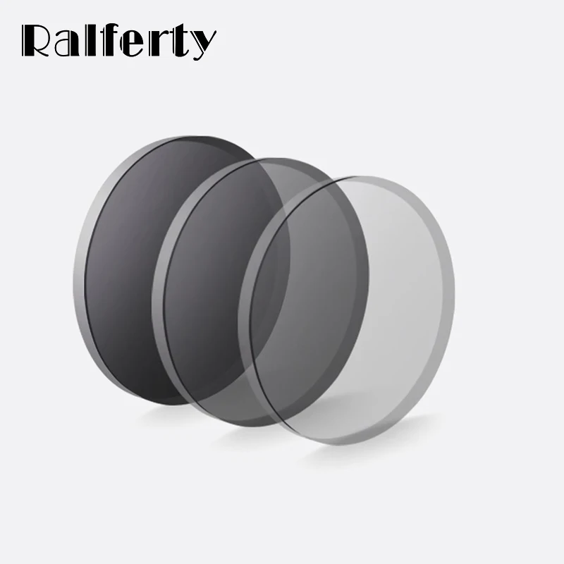Ralferty 1.56 1.6 1.67 Photochromic Lens Chameleon Sunglasses Spectacle Clear Color Myopia Hyperopia Prescription Optical Lenses
