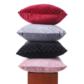 

Pack of 2 Decorative Throw Pillow Case Geometric Diamond Pattern Square Pillow Shams Cushion Cover for Bedroom Sofa Car 45x45cm
