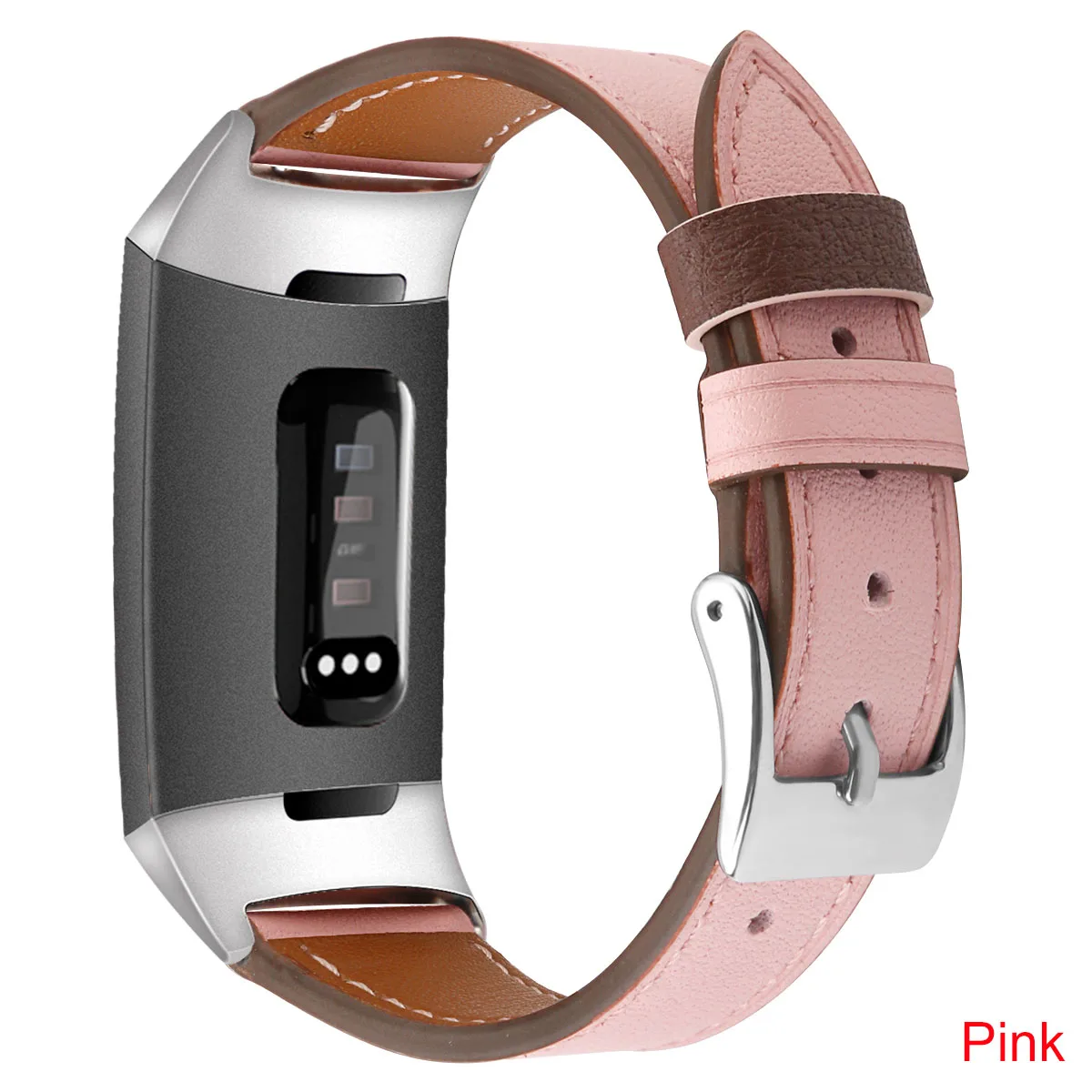 Essidi For Fitbit Charge 3 4 Leather Band Women Men Smart Bracelet Replacement For Fitbit Charge 3 4 Wristband Watch Strap Loop 