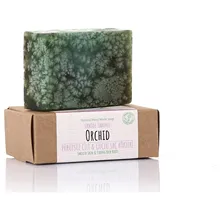 Ручной работы натуральное мыло с орхидеей ледяной узор