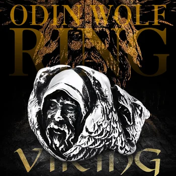 

steel soldier odin raven stainless steel ring for men good detail cool punk biker gift jewelry