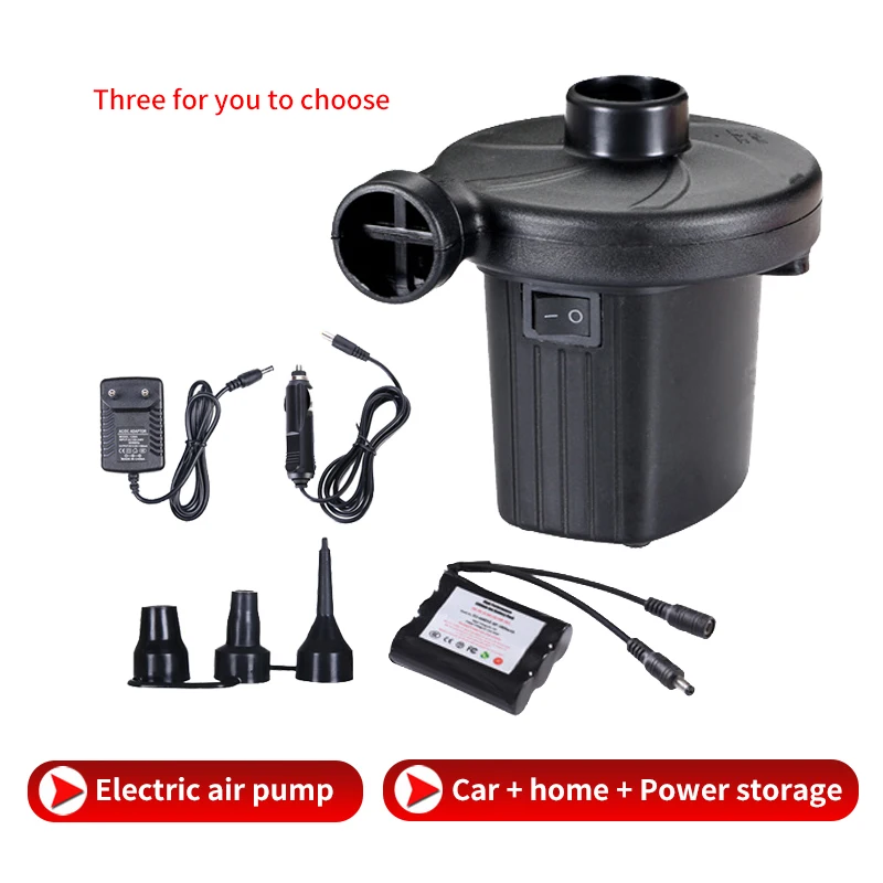 Household Portable Electric Air Pump Car Household Electric Storage Pump 110V-240V Air Bed Swimming Ring Air Pump