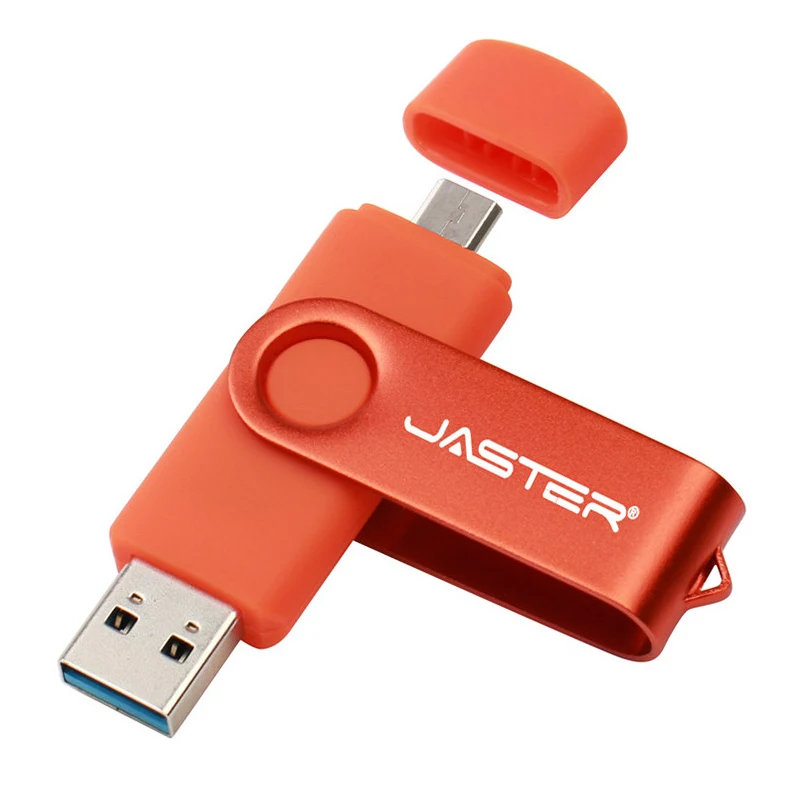 JASTER USB 3,0 OTG металлический usb флеш-накопитель Флешка 16 ГБ 32 ГБ 64 ГБ 128 ГБ ключ usb флешка флеш-накопитель