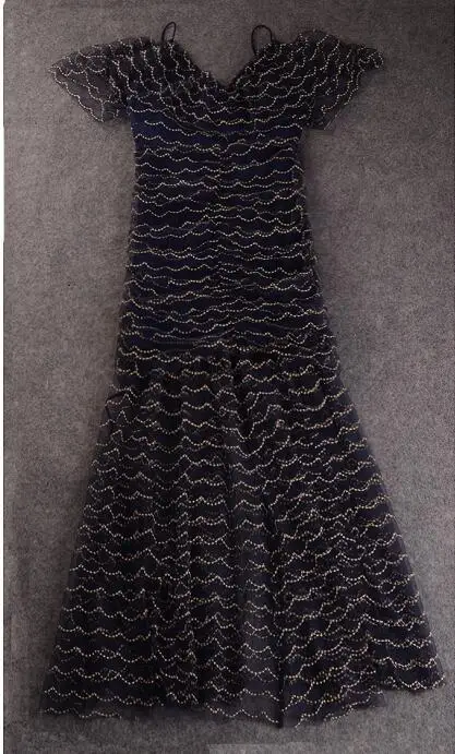 Новое поступление женское платье высокого качества - Цвет: Navy Blue