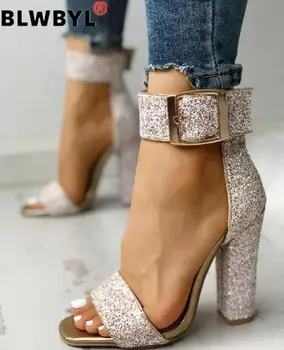 

NAUSK Fashion Ladies High Heels Zapatos Mujer Pumps Women Shoes Woman Party Ankle Strap Chaussures Femme Pump Summer Sandals