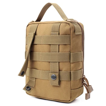 

Lixada Tactical Nylon Molle Pouch EDC Hunting Survival First Pouch Kit Camping Survival Storage Bag Molle Waist Bag Pack