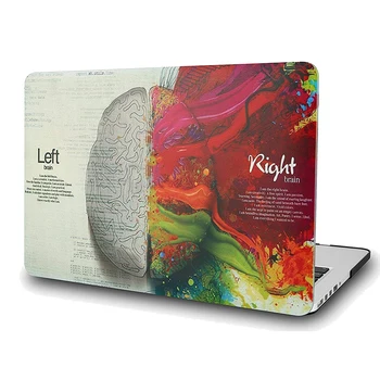 

Left brain right brain personality laptop case 3D vision shell for MacBook Air 11 mac book air 13 case PVC laptop sleeve 15.6