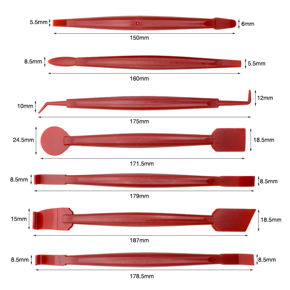 Car Vinyl Wrap Window Tint Film Tools Kit 7x Carbon Fiber Stickers Squeegee For Ford Hyundai VW Toyota