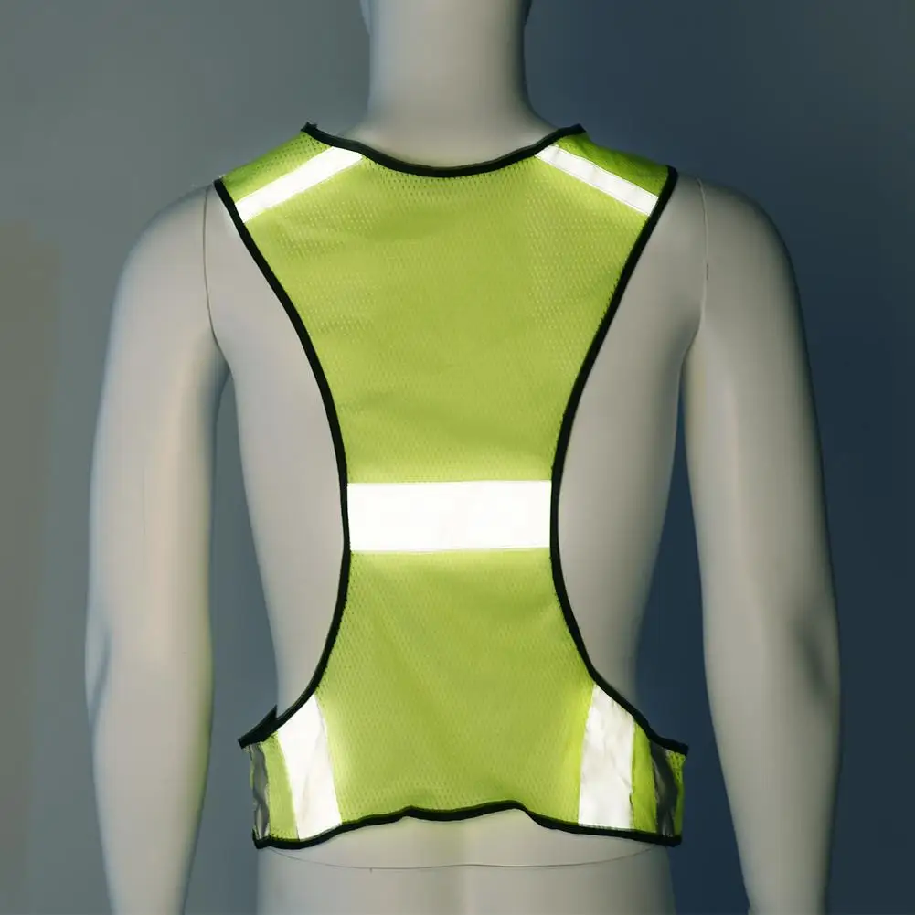 Led Wireless Cycling Reflective Vest Glowing Dark Vest For Outdoor