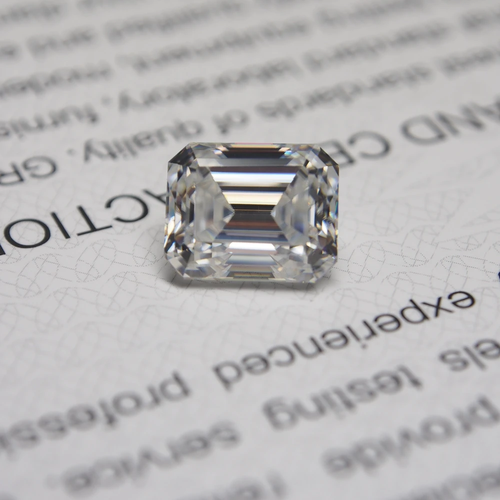 3*5 мм изумруд 0 27 карат белый камень муассант россыпью Moissanite алмаз|Стразы и