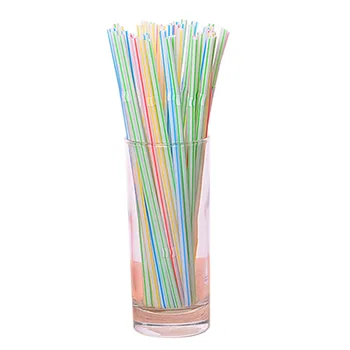 

1000Pcs Disposable Flexible Straws Plastic Drinking Supplies