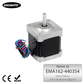 

ENGMATE EMA162-4403S4 Nema 16 CNC Router Stepper Motor 4 Wire Single Shaft