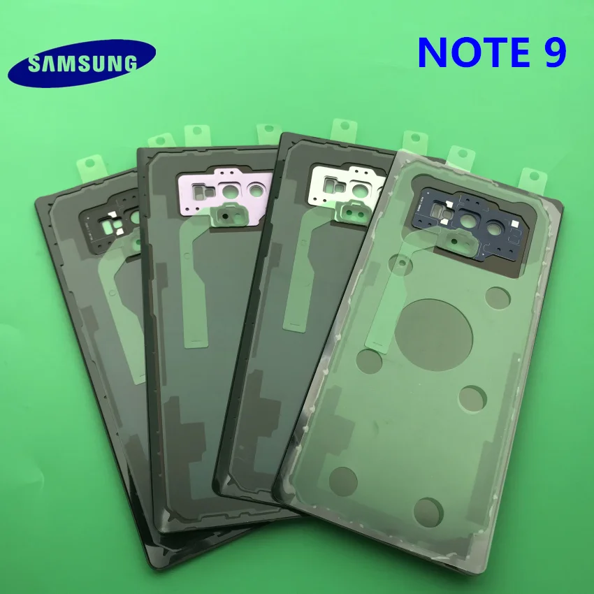 Rear Back Cover NOTE9 Battery Cover Back Glass Door Samsung Galaxy NOTE 9 N960 N960F SM-N960FD Housing Back Battery Cover