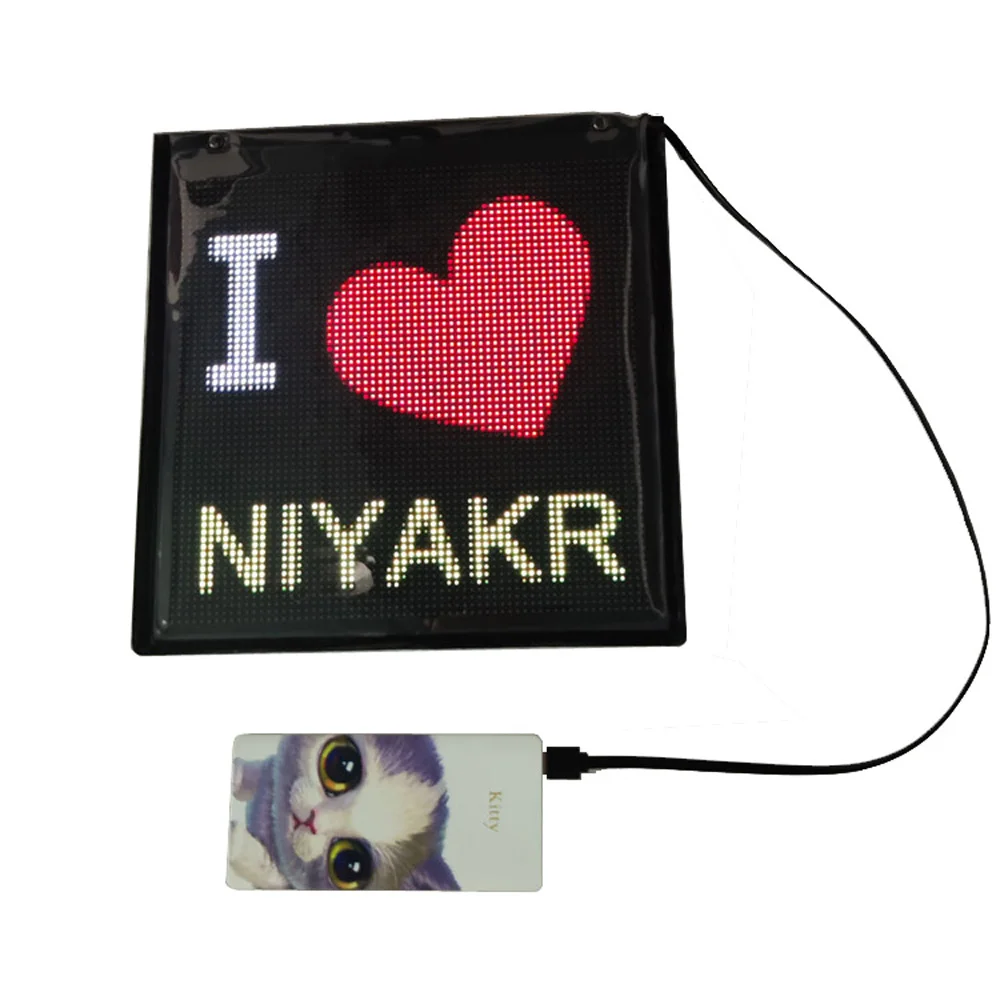 Waterproof Useful 64x64 Flexible LED Panel Small Bluetooth Advertisng Display Screen | Электронные компоненты и