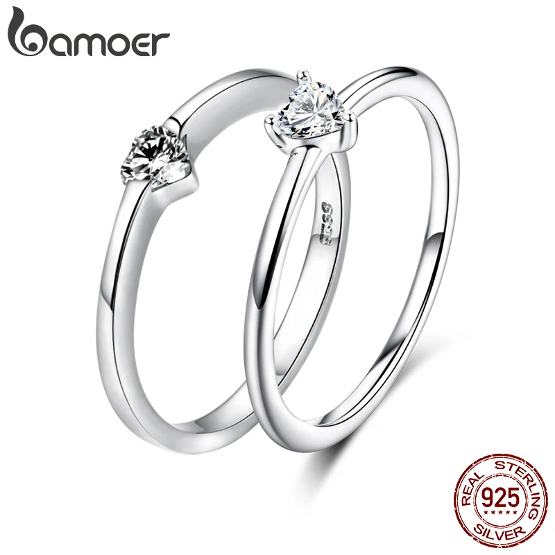 925 Sterling Silver Luminous Finger Ring Simple Heart Wedding Rings Women Wedding Engagement Jewelry SCR450 Silver Ring Wedding Rings Finger Rings Womens Ring Jewelry Rings Ring Jewelry