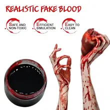 15 мл Поддельные крови макияж реалистичные поддельные вампиры крови Хэллоуин вечерние Косплей Макияж трюк шутка игрушка смешная поддельная плазма maquiagem