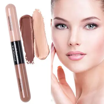 

New Double-head Concealer Pen Face Liquid Concealer Face Smooth Scars Foundation Makeup Cream Acne Stick Cover Cosmetic Mak M8Z0